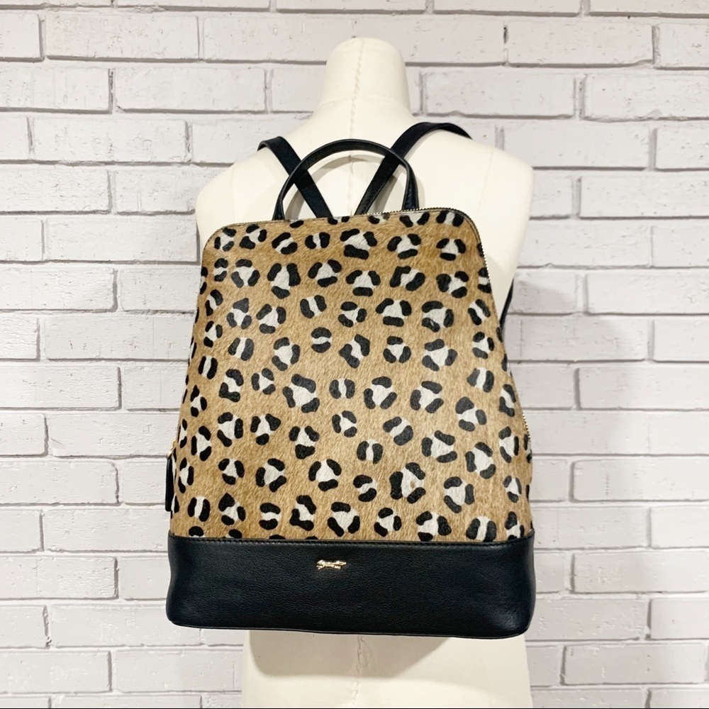Paul Costelloe Animal Print‎ Leather Backpack